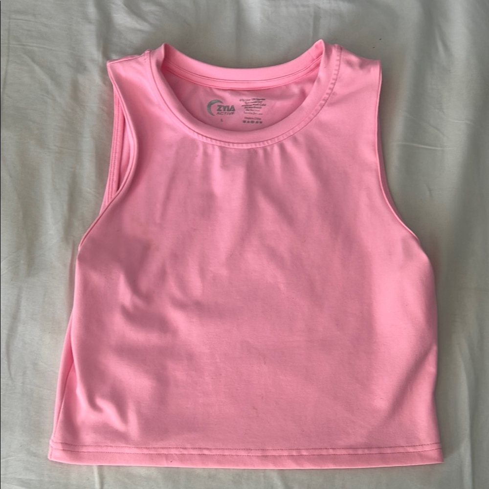 women’s L pink tank top